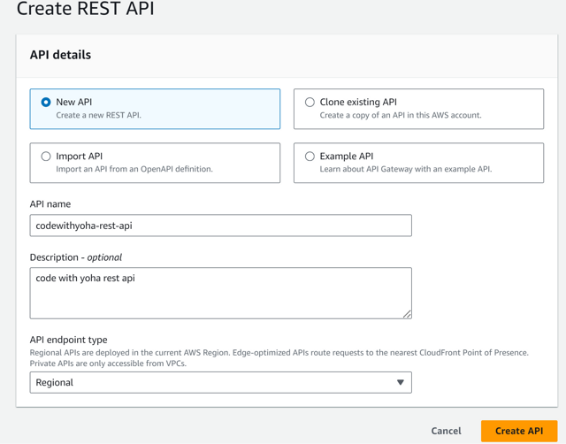 How to create an AWS API Gateway | CodeWithYoha
