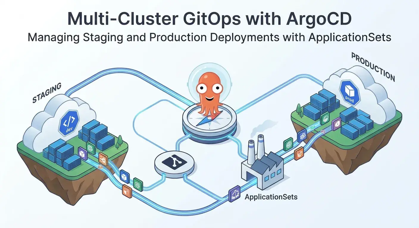 Multi-Cluster GitOps with ArgoCD: Staging & Production Deployments using ApplicationSets