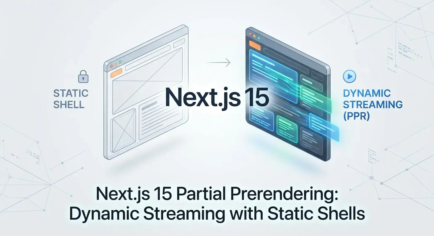 Next.js 15 Partial Prerendering (PPR): Dynamic Streaming with Static Shells