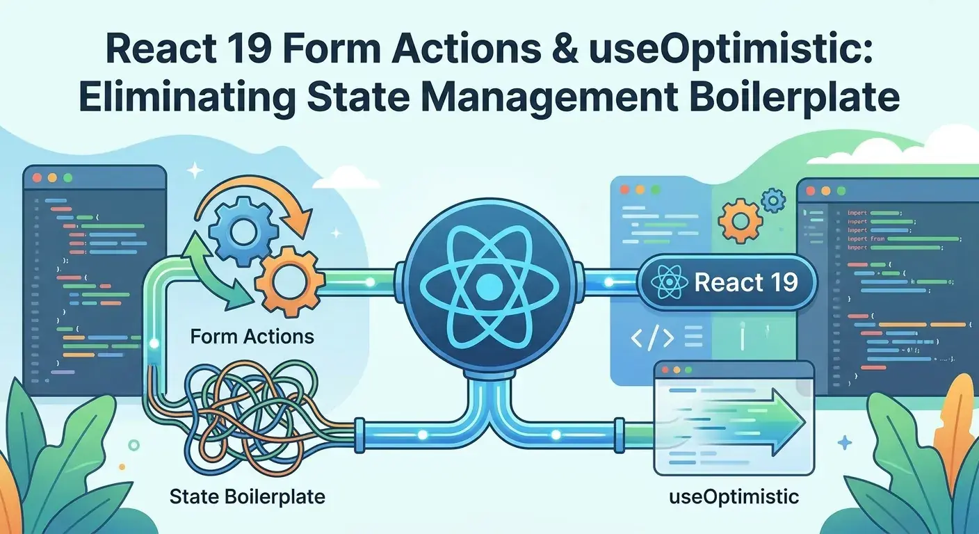 React 19 Form Actions & useOptimistic: Eliminating State Management Boilerplate