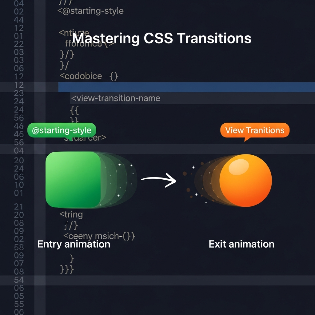 Mastering CSS @starting-style and View Transitions for Entry/Exit Animations