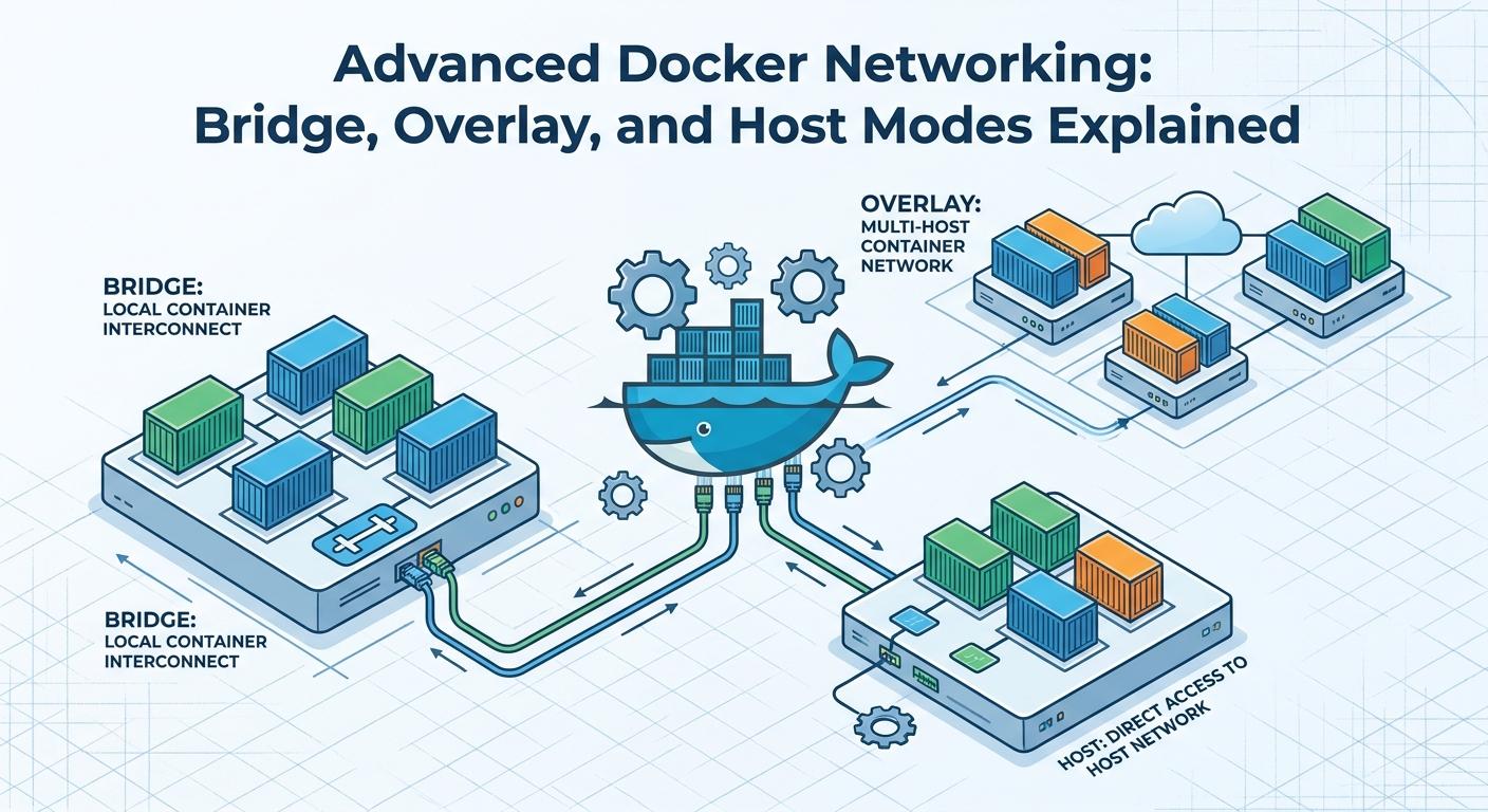 Mastering Docker Networking: A Deep Dive into Bridge, Overlay, and Host Modes