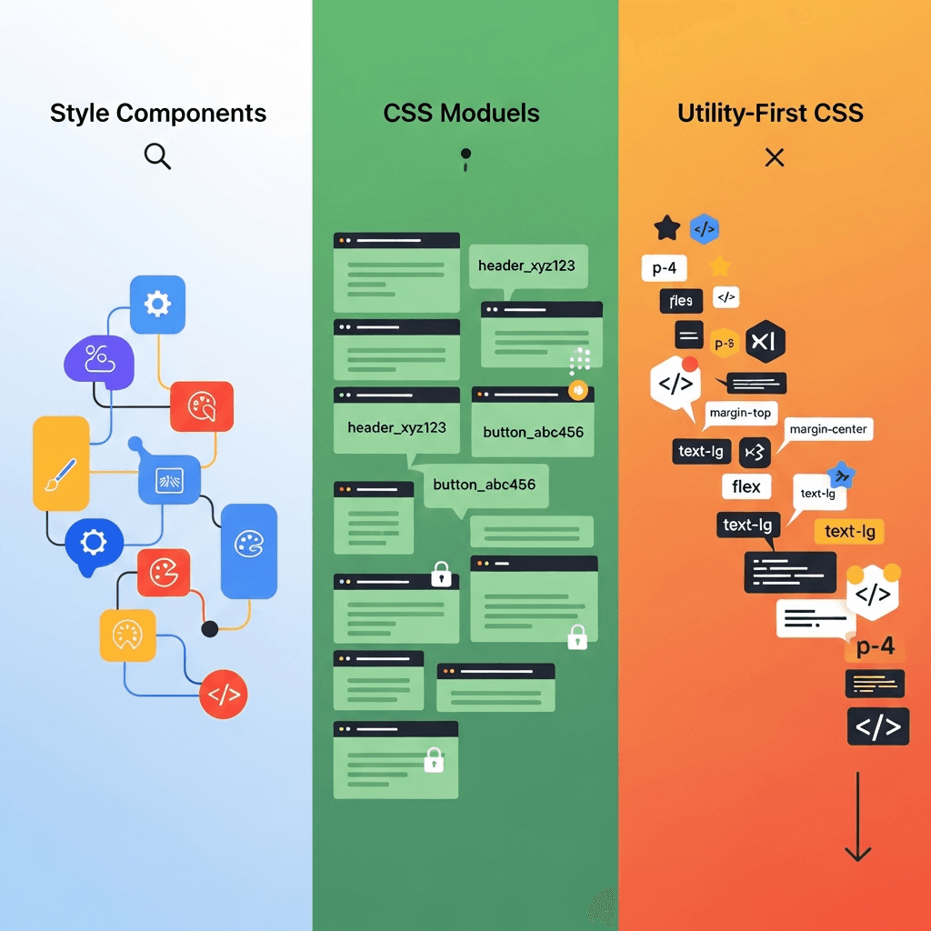Modern CSS Architecture: Styled Components, CSS Modules, & Utility-First Compared